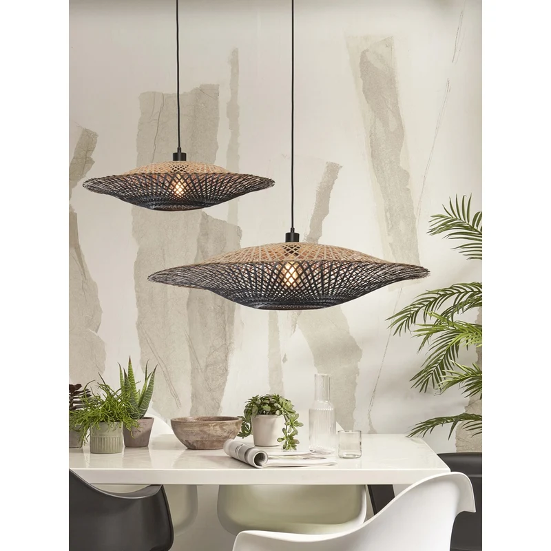 Suspension Luminaire Rotin Bambou