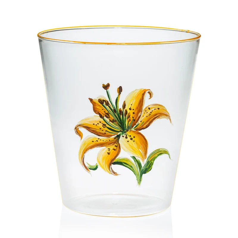 Casarialto Jardin Fleuri Hand Painted Glasses - Set of 6