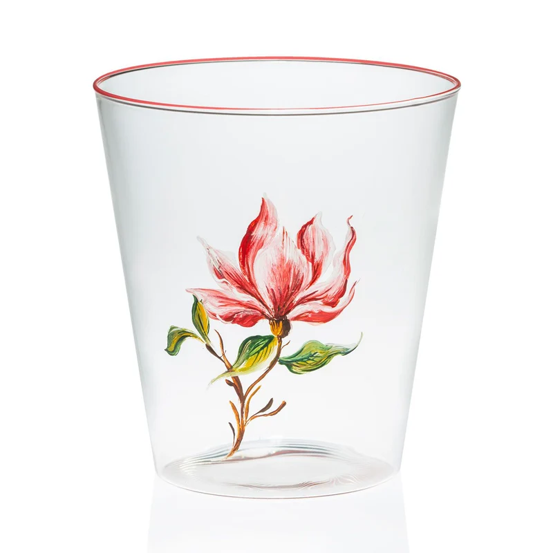 Casarialto Jardin Fleuri Hand Painted Glasses - Set of 6