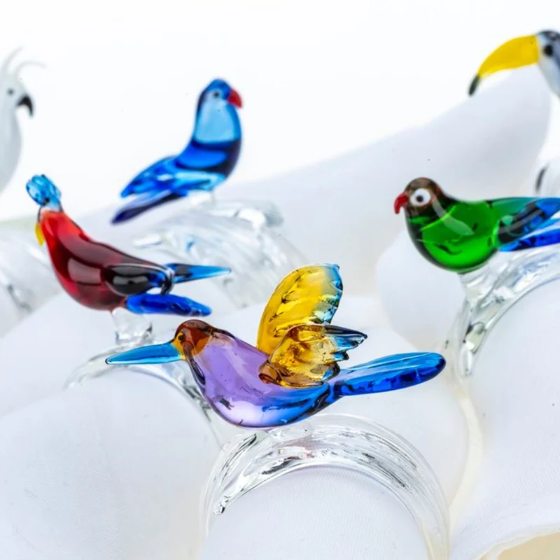 Casarialto Tropical Birds Napkin Rings