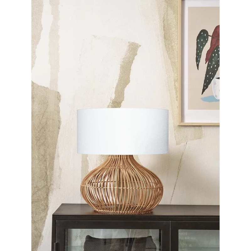 Lampe Rotin À Poser