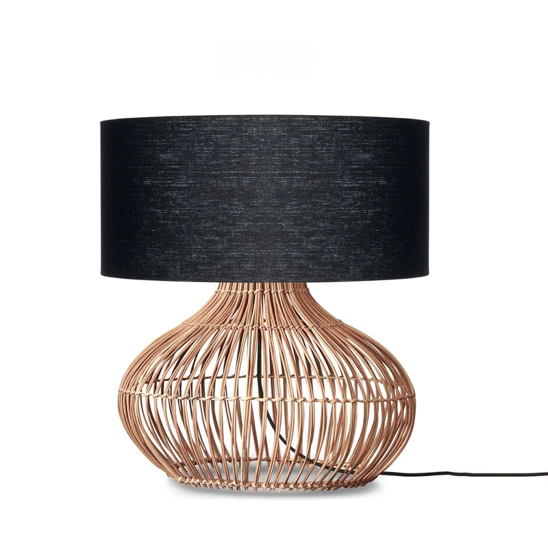 Lampe A Poser En Rotin