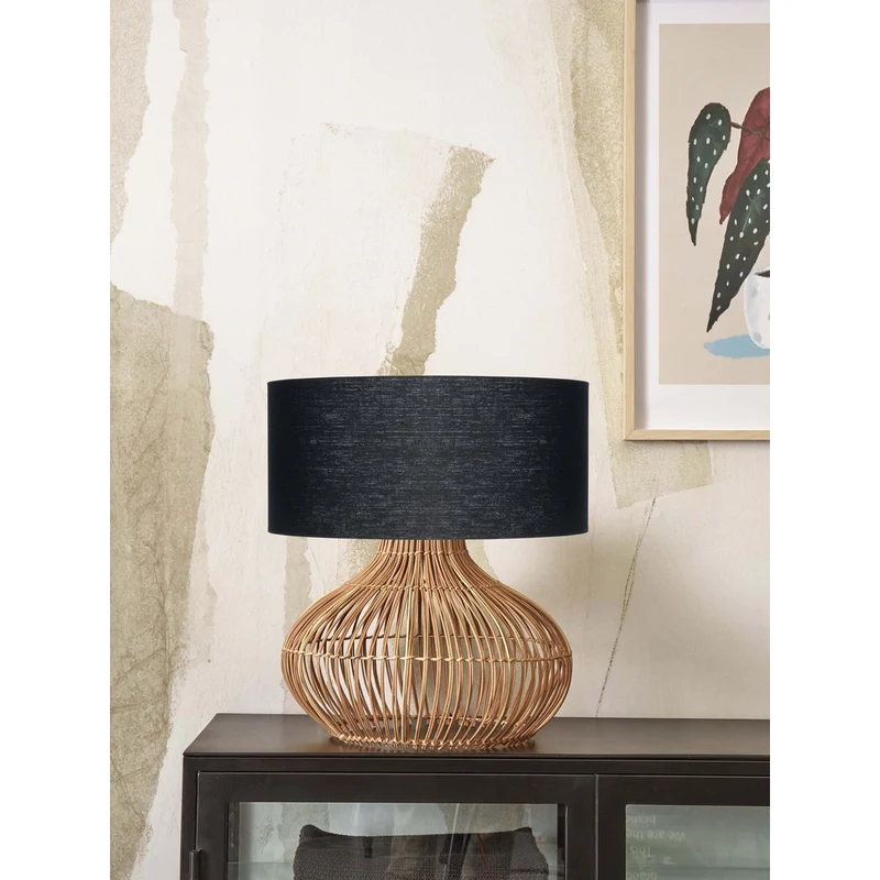 Lampe A Poser En Rotin