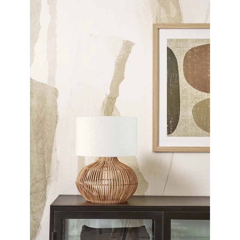 Lampe Chevet Rotin