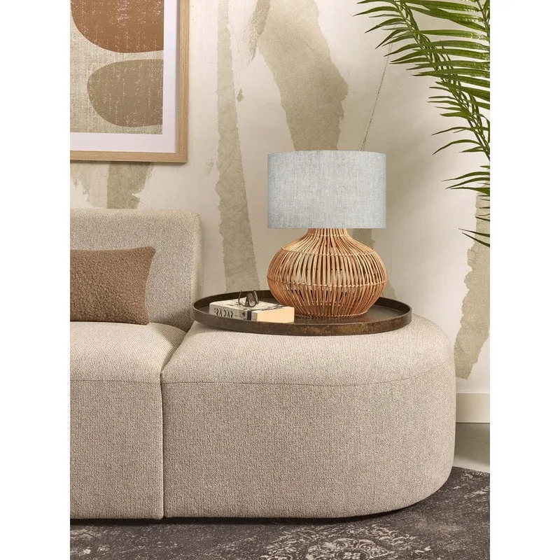Lampe De Chevet En Rotin