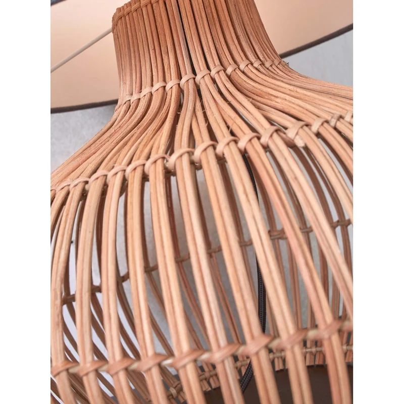 Lampe De Table En Rotin