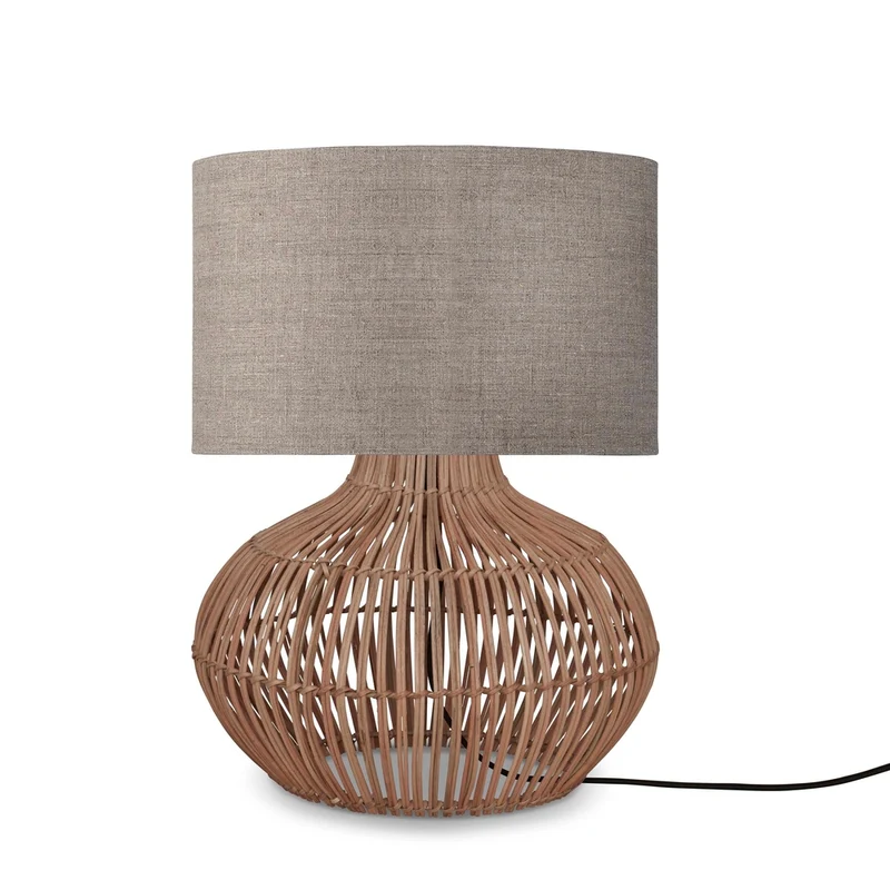 Lampe De Table Rotin