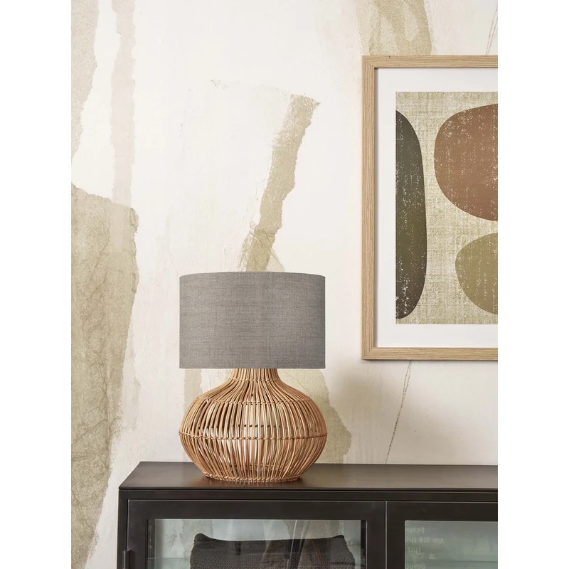 Lampe De Table Rotin
