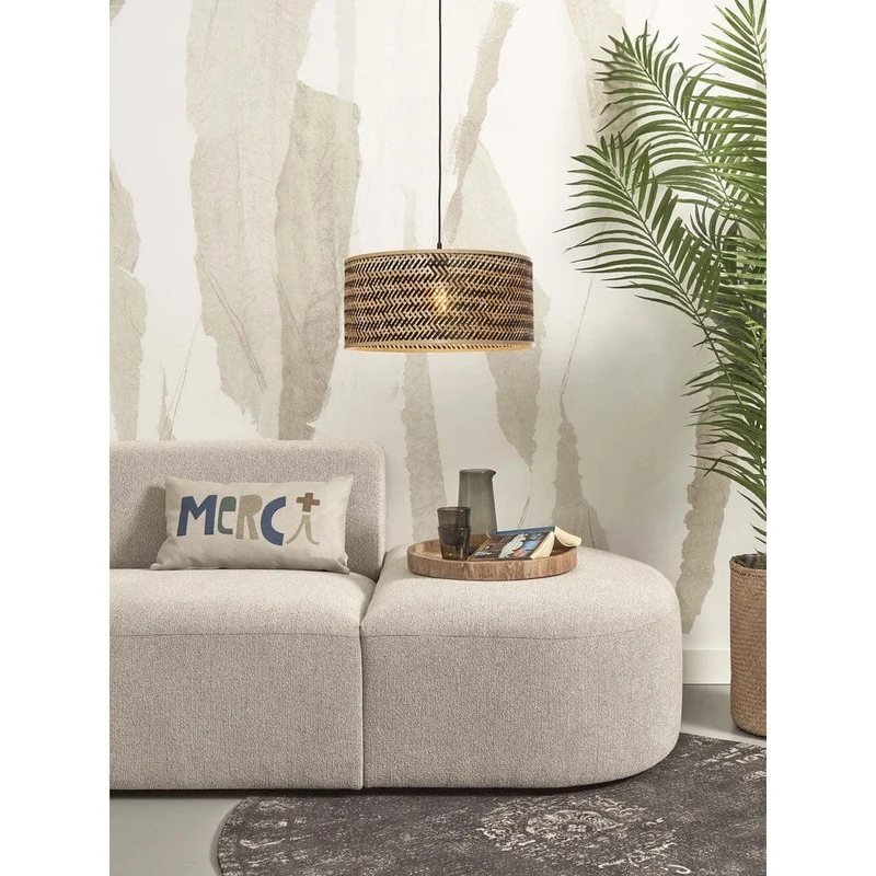 Suspension Luminaire Rotin Bambou