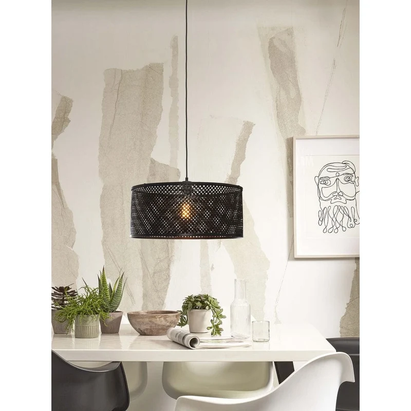Luminaire Suspendu Rotin Bambou
