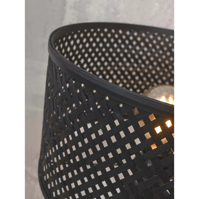 Grand Lampadaire industriel noir sur pied