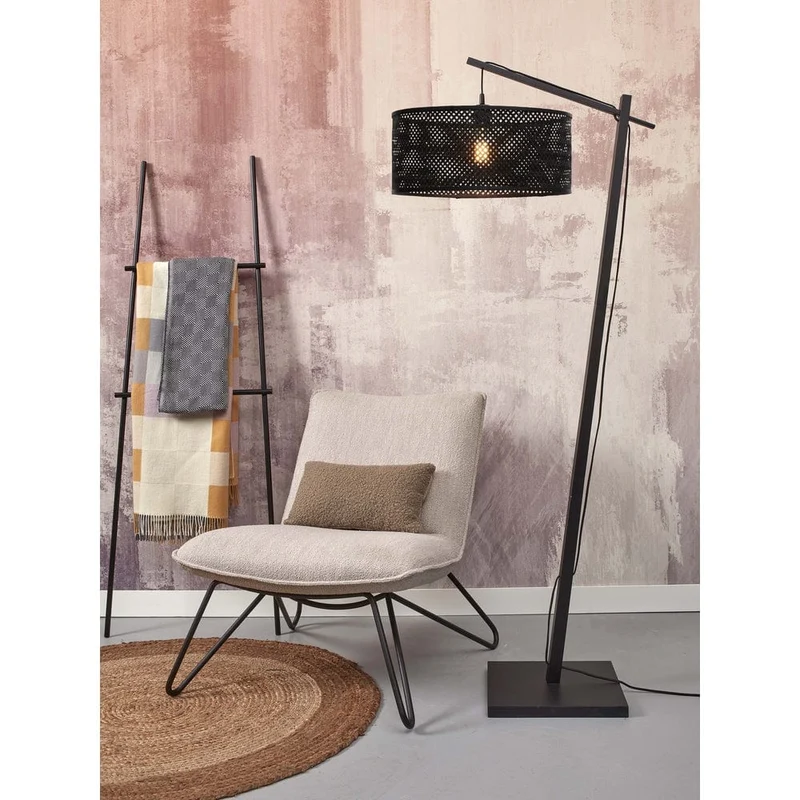 Lampadaire Noir Mat