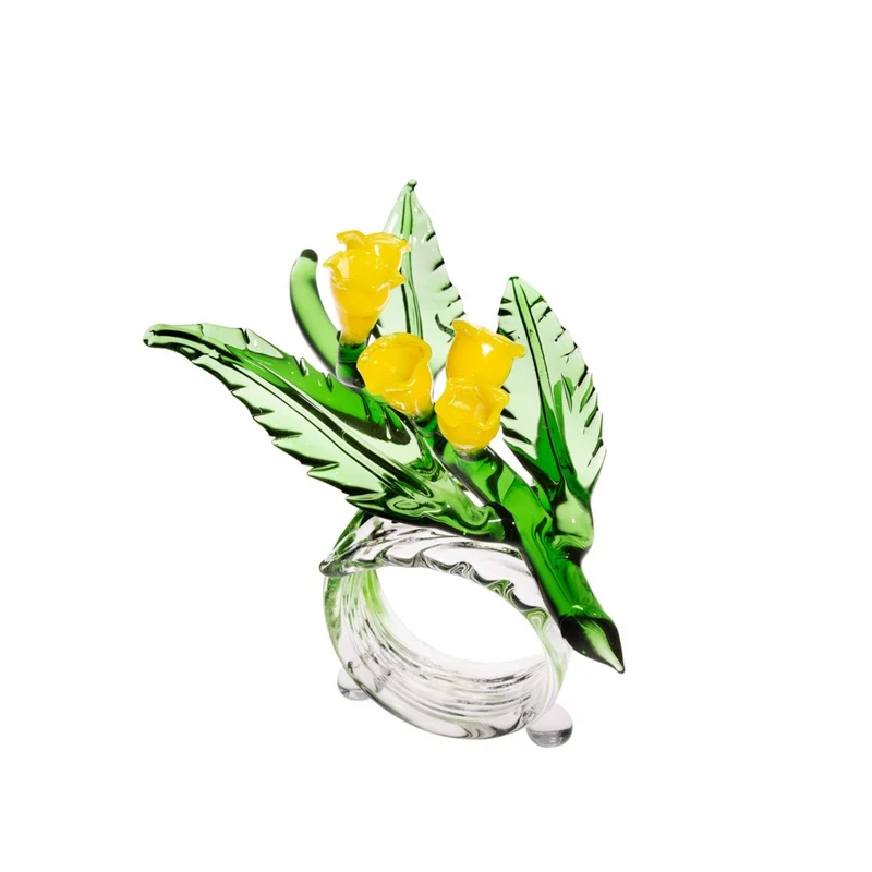 Casarialto Jardin Fleuri Napkin Rings - Set of 6