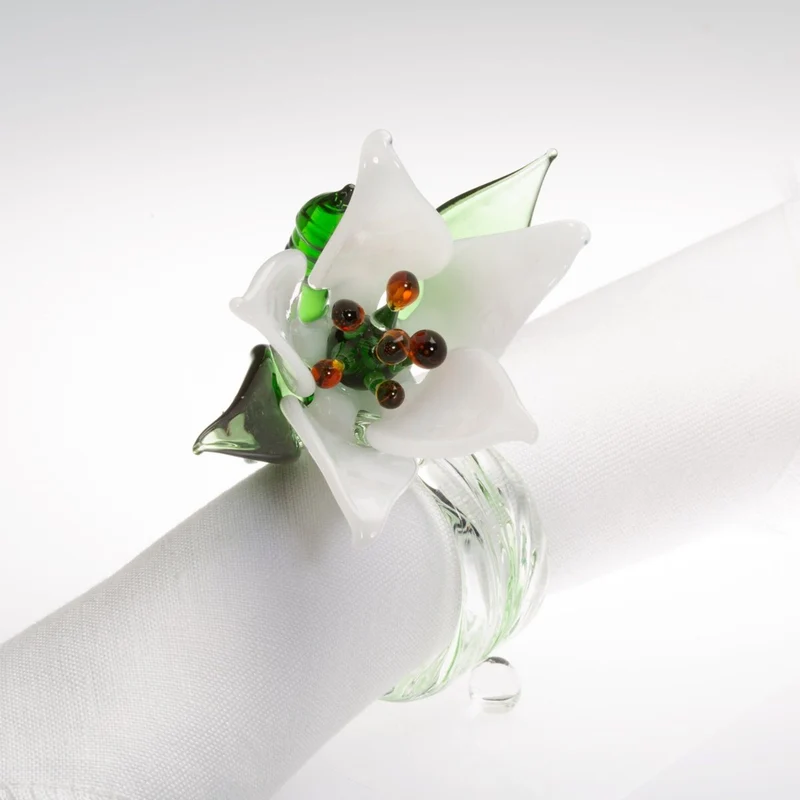 Casarialto Jardin Fleuri Napkin Rings - Set of 6