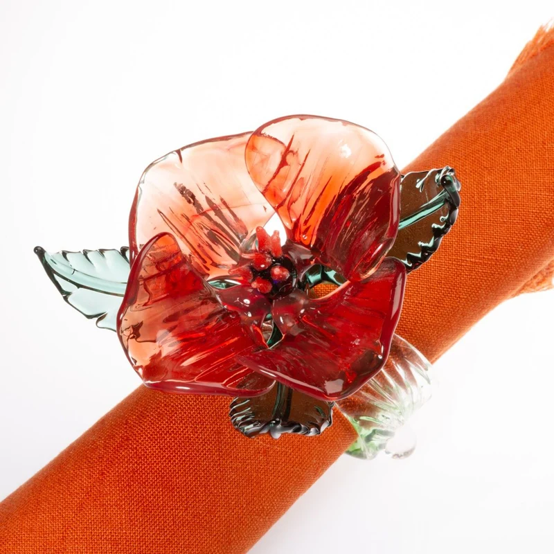 Casarialto Jardin Fleuri Napkin Rings - Set of 6
