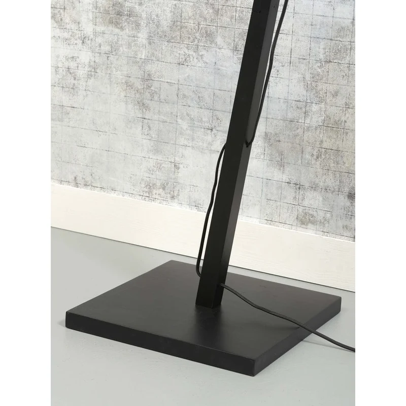 Lampe Noire Industrielle Sur Pied