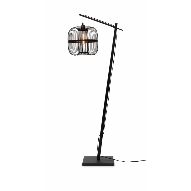Lampe Sur Pied Noir Mat