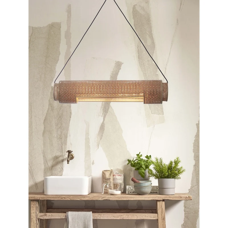 Luminaire Osier Rotin Bambou