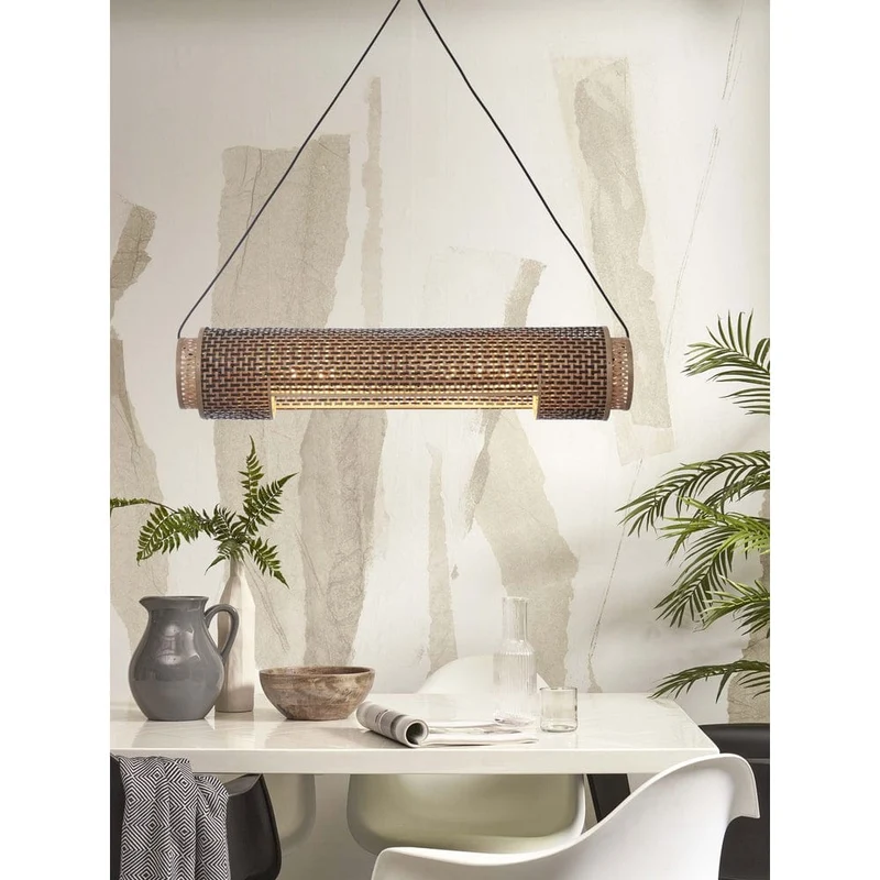 Luminaire Suspendu Rotin Bambou