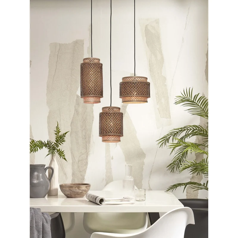 Luminaire Suspension Rotin Bambou Osier