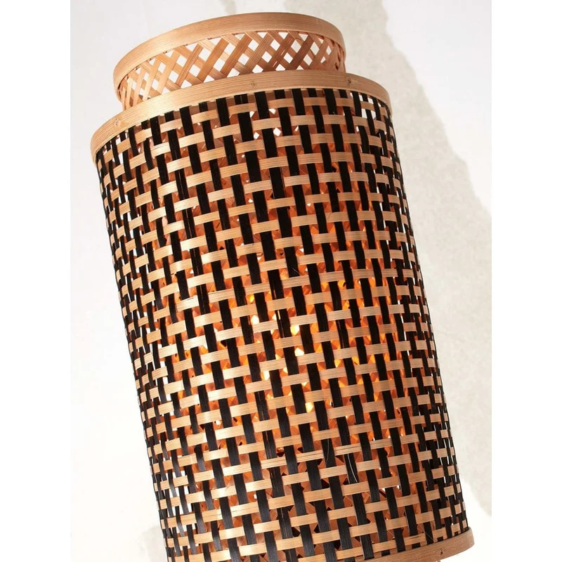 Lampe Bambou Sur Pied