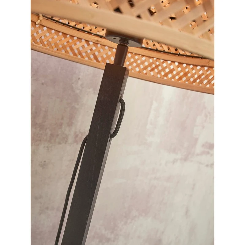 Lampe En Bambou Sur Pied