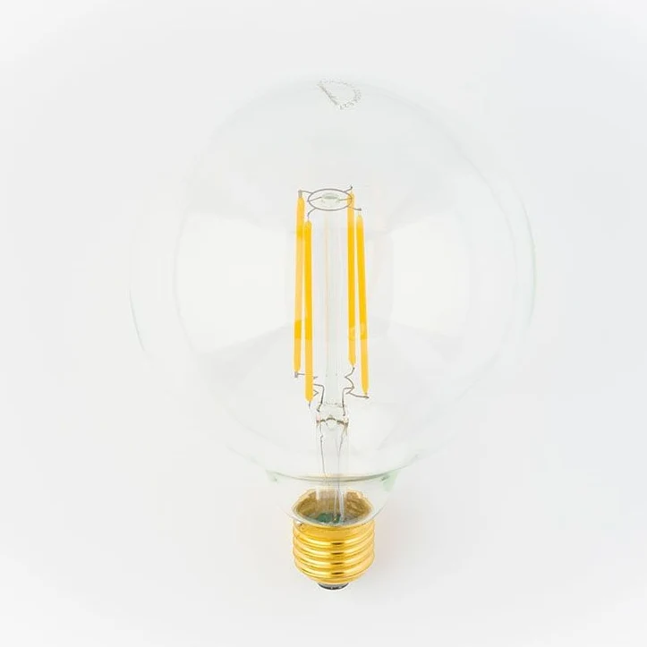 Vintage LedLight LED Filament Bulb E27 G125 Clear - 520lm 2200K - Dimmable