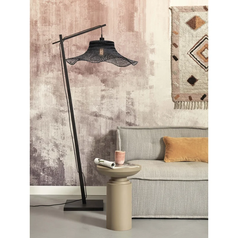 Lampe Sur Pied Noir Industriel