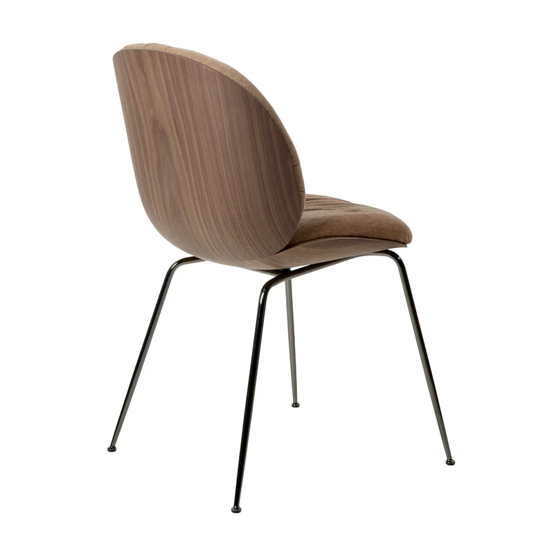 Gubi Beetle Soft Dining Chair 3D Veneer - Front Upholstered
