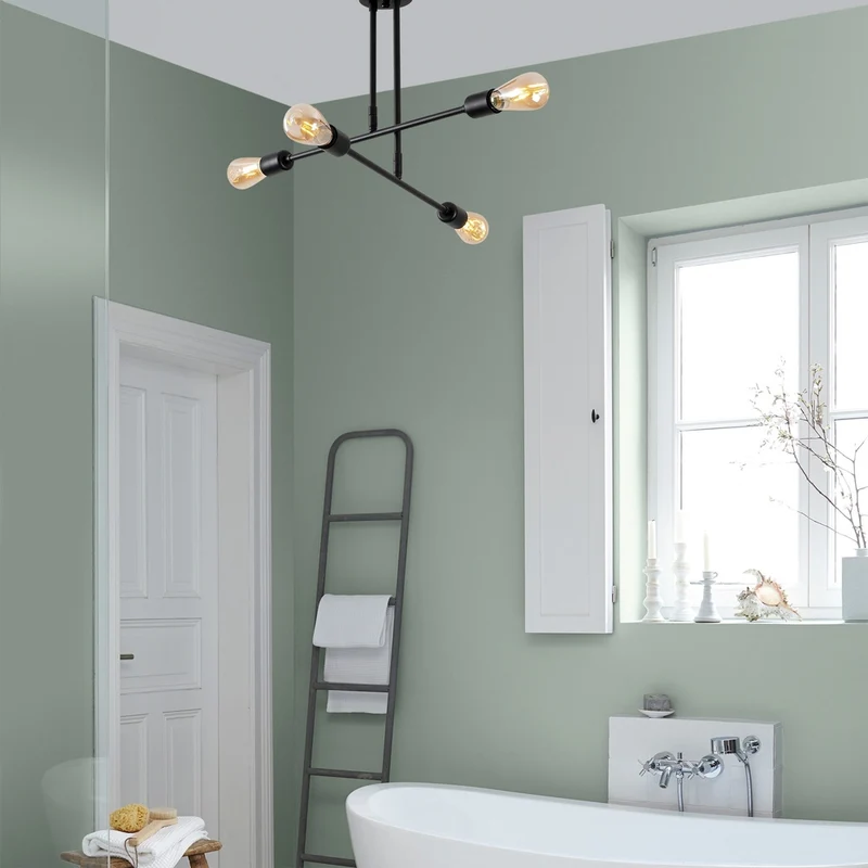 Luminaire Plafonnier Industriel Noir