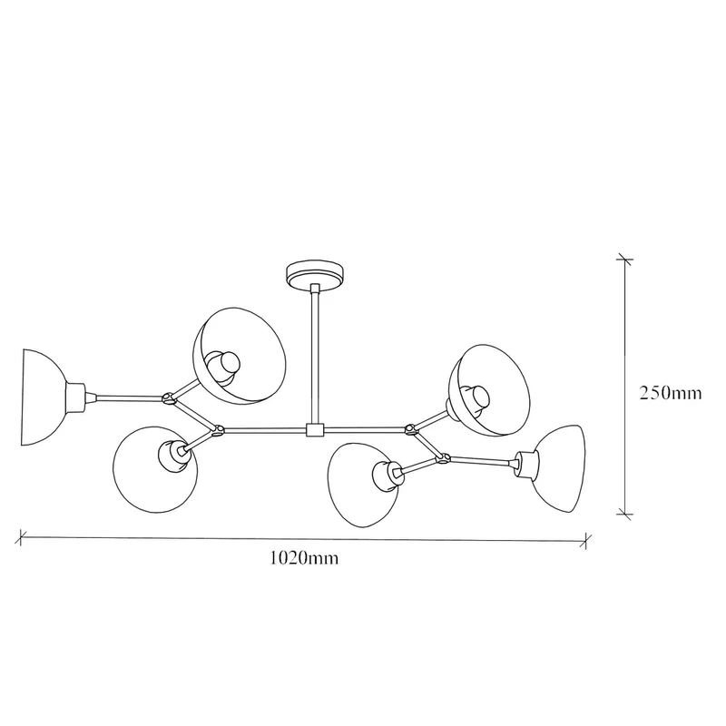 Plafonnier Design Cuivre