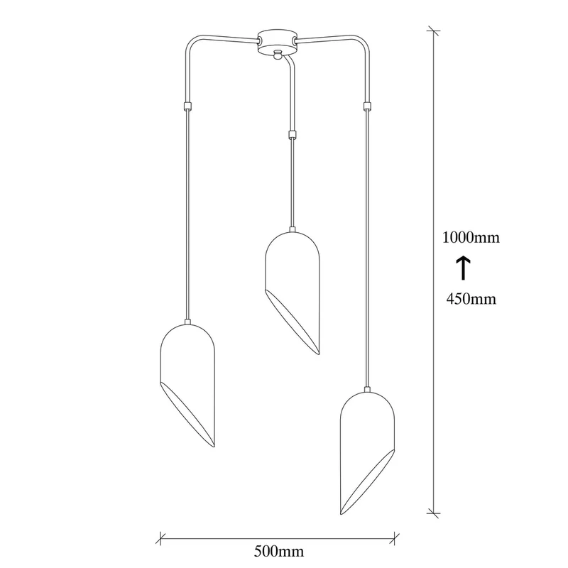 Luminaire Suspension Triple