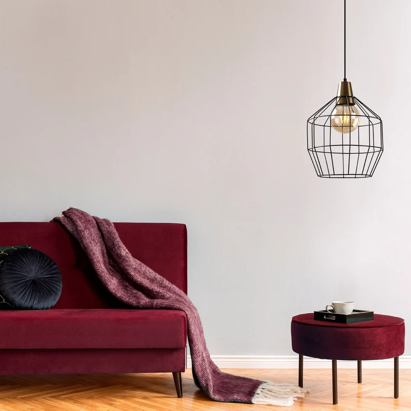 Suspension Luminaire Grillage