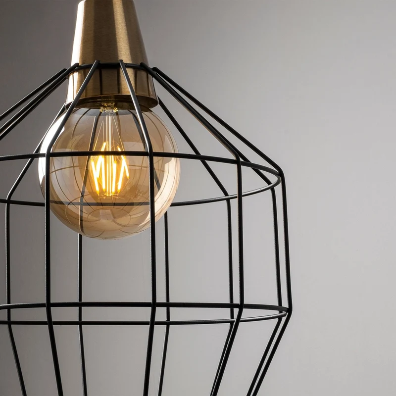 Suspension Luminaire Grillage