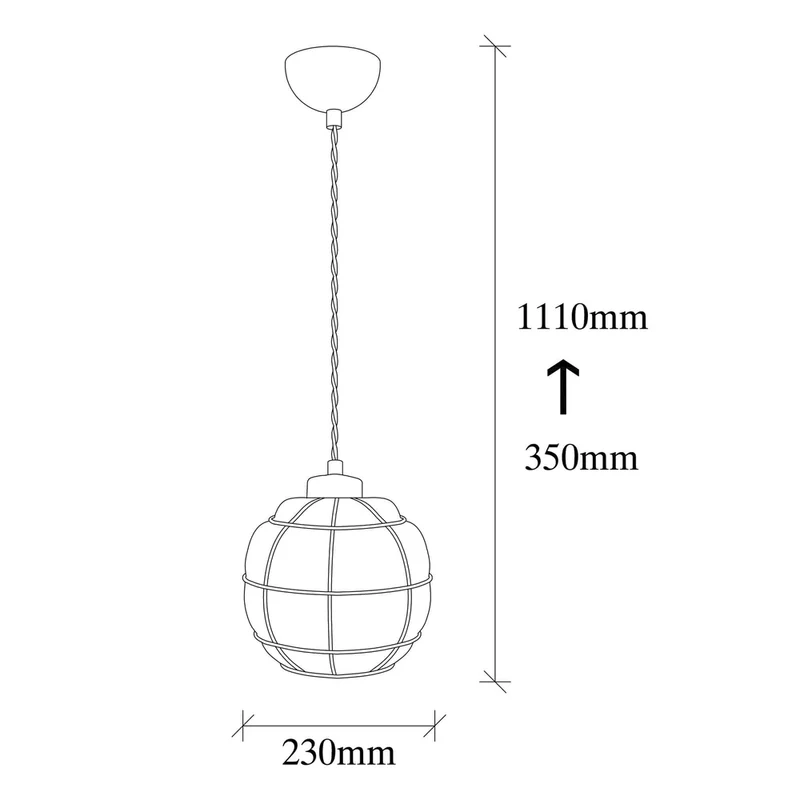 Luminaire Sphère Suspendu