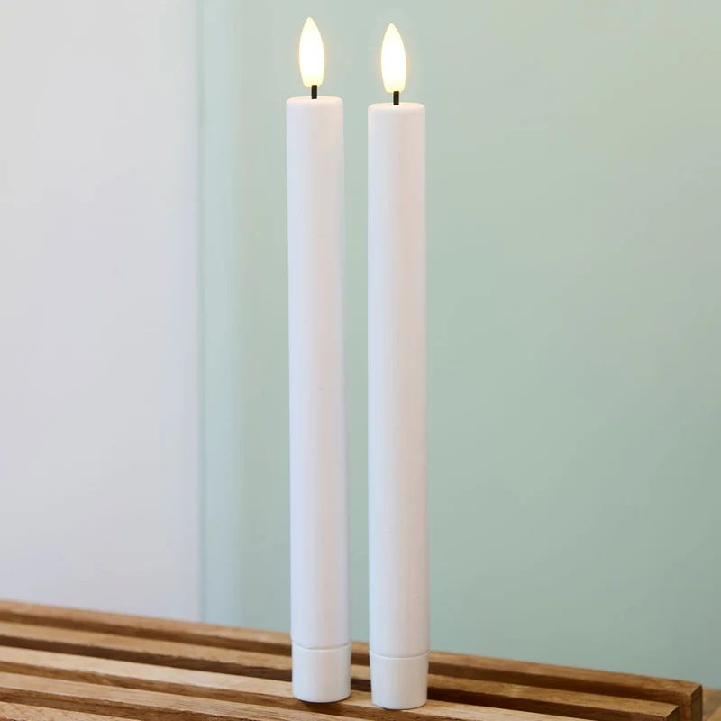 Sirius Sille Rechargeable Taper Candles - Set of 2
