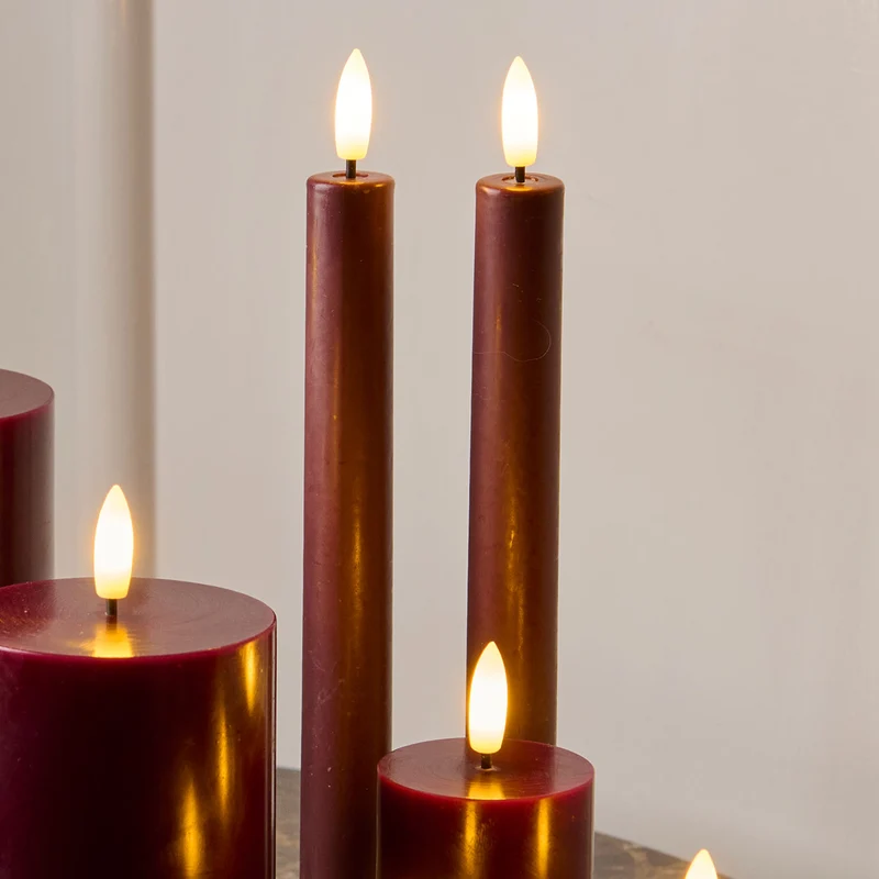 Sirius Sille Rechargeable Taper Candles - Set of 2