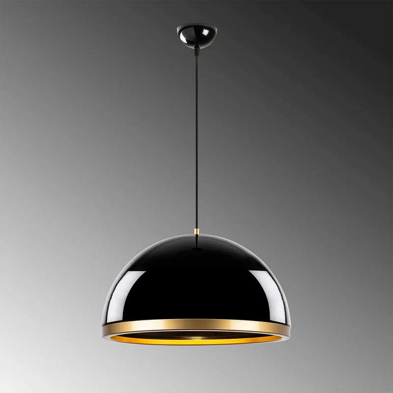 Luminaire Noir Et Doré