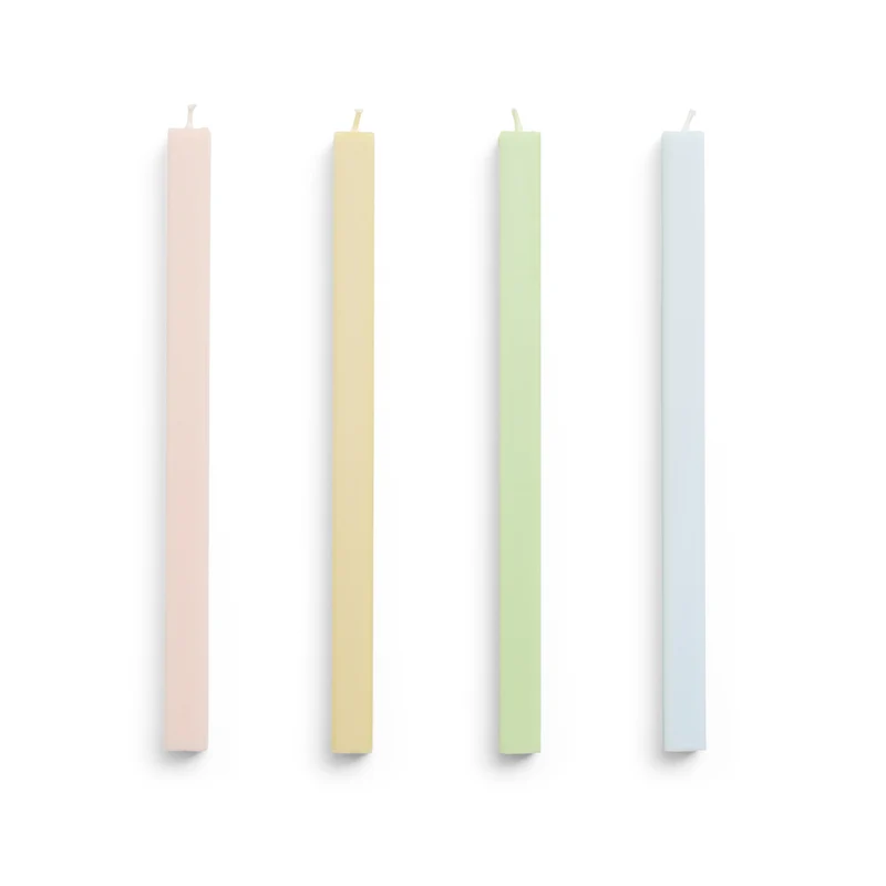 Hay Square Candle - Set of 4