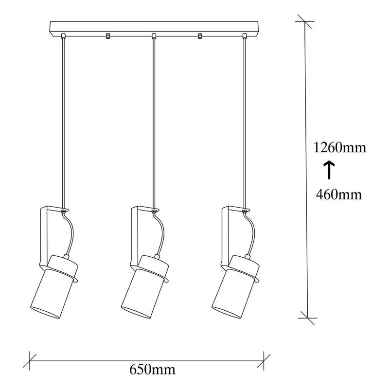 Suspension Luminaire 3 Spots