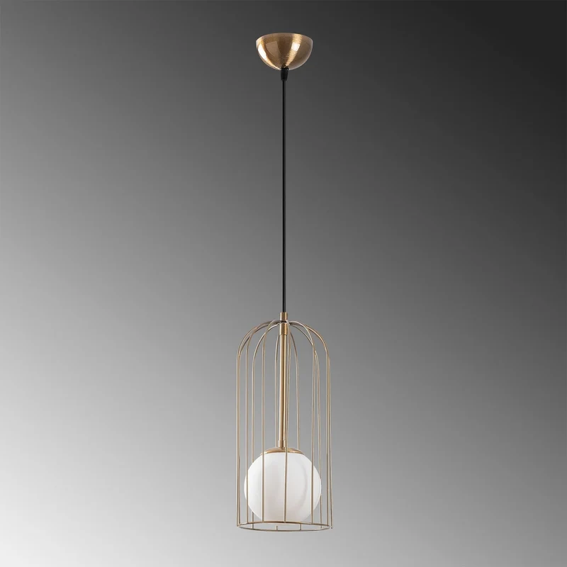 Lampe Suspension Design Or