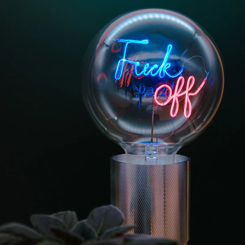 MITB by Elements Lighting Fuck Off E27 Bulb