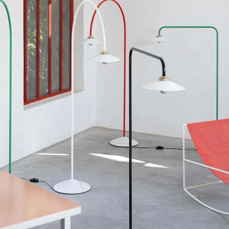 Valerie Objects Standing Lamp Marble n°1 Floor Lamp