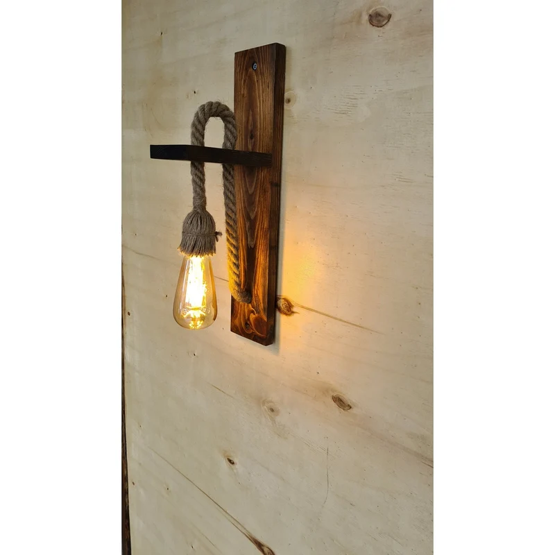 Applique Murale en Trombone en Bois Chambre
