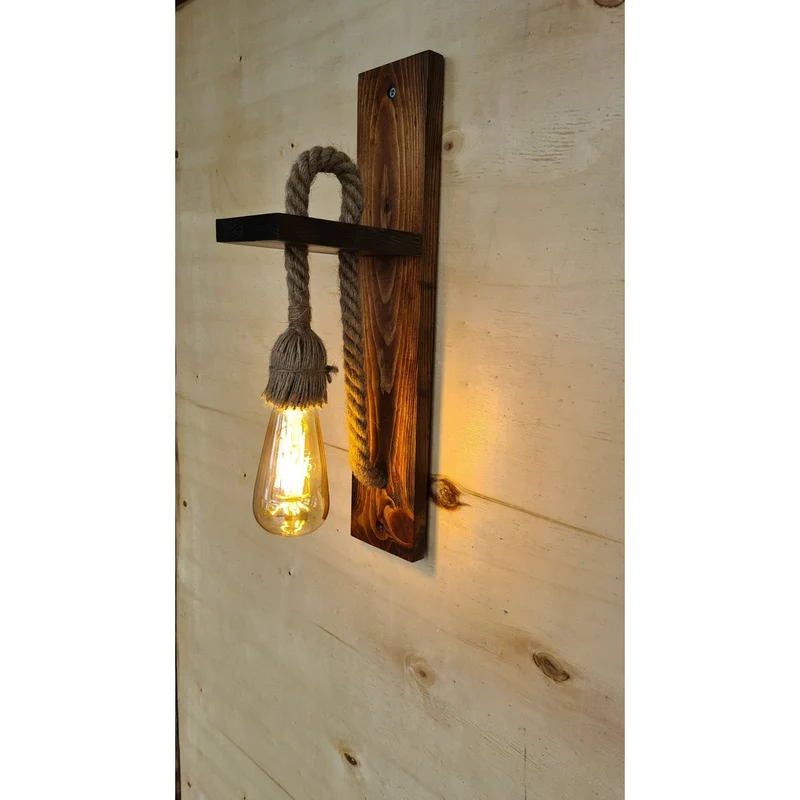 Applique Murale en Trombone en Bois Chambre