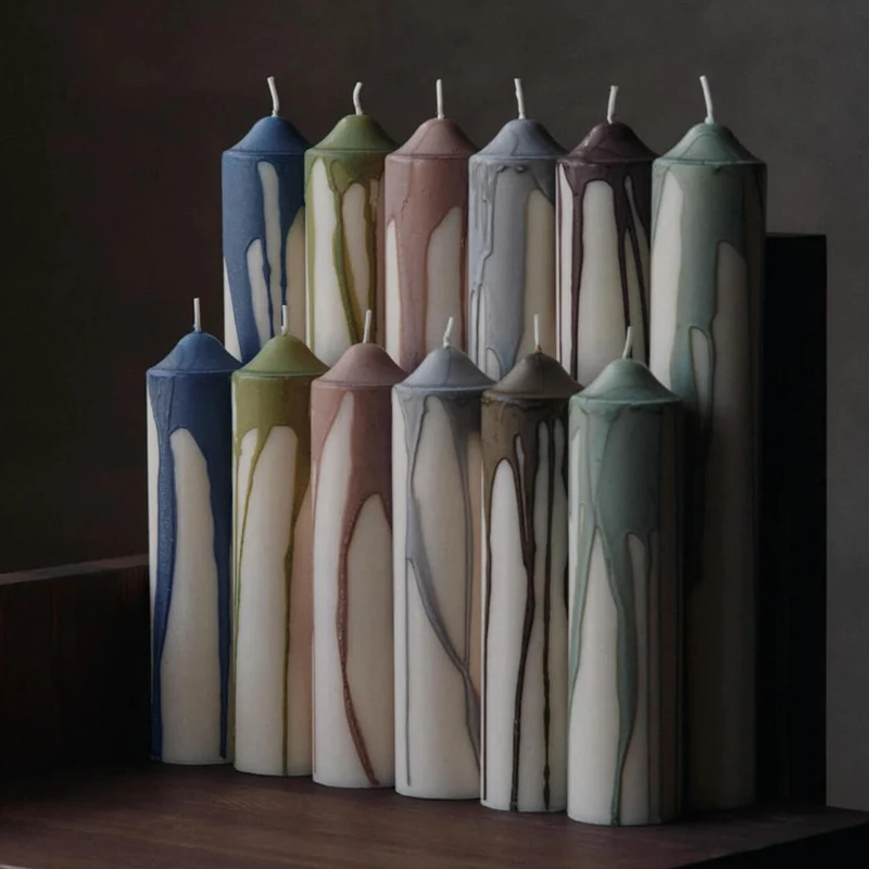 Ferm Living Dryp Pillar Candle