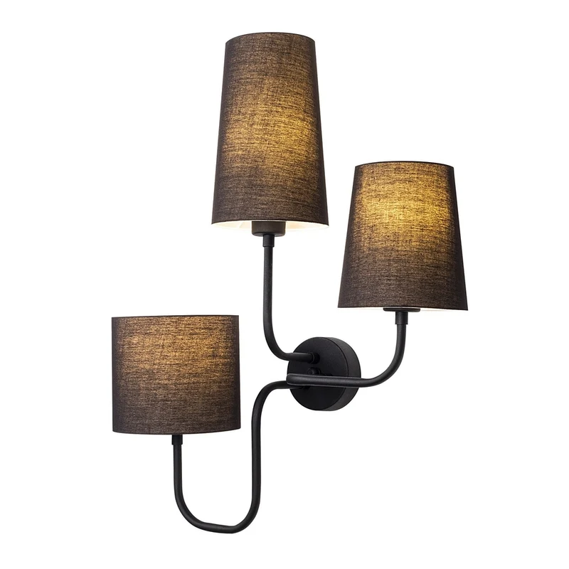 Applique Murale Tissu Noir