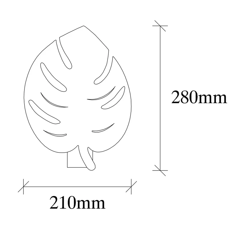 Applique Murale Feuille De Palmier