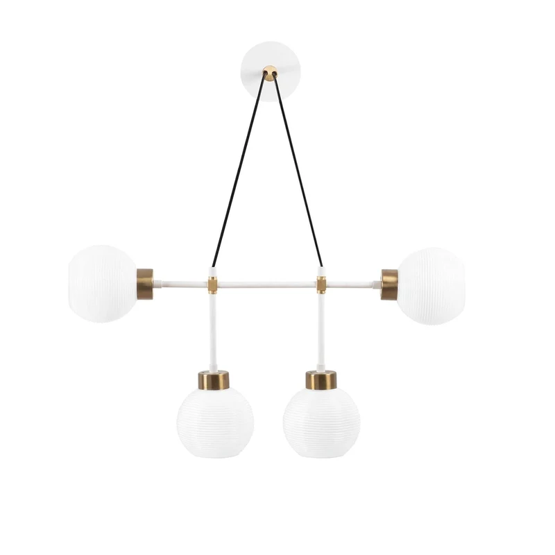 Applique Chandelier Mural Boules en Verre