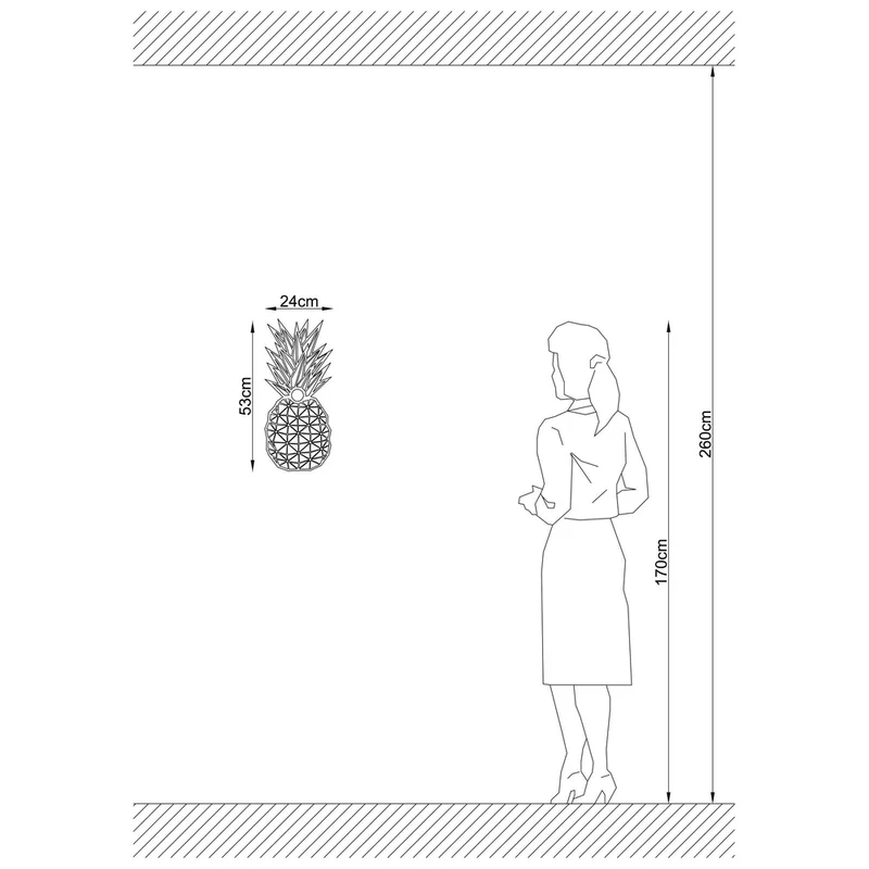 Applique Murale Ananas